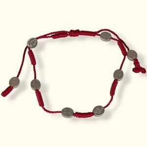(2/$20) Red Woven Religious Bead Anklet